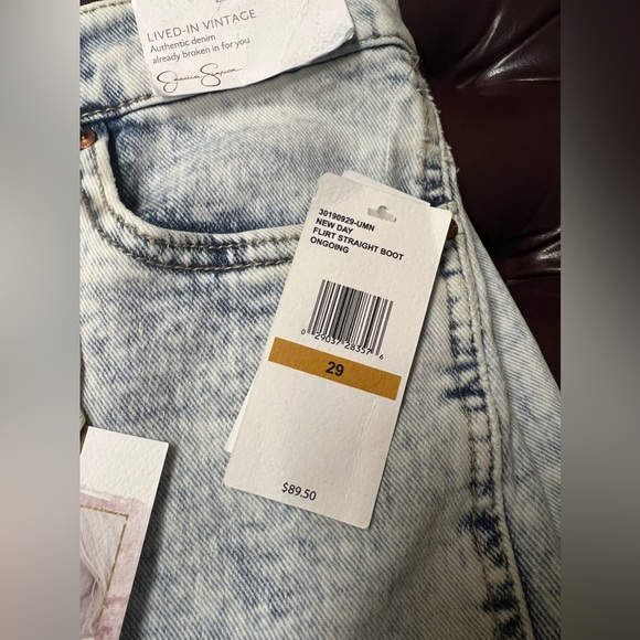 Jessica Simpson Flirt Straight Boot Acid Wash Jeans - Picture 3 of 11